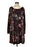 Peppermint Print Burgundy Casual Dress Size S - photo 1