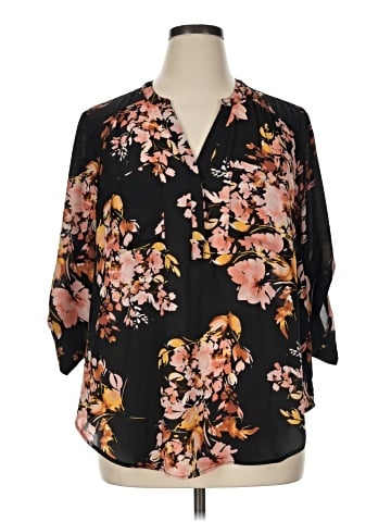 Torrid 3/4 Sleeve Blouse (view 1)