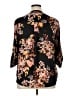 Torrid 100% Polyester Floral Black 3/4 Sleeve Blouse Size 1X Plus (1) - photo 2
