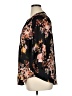 Torrid 100% Polyester Floral Black 3/4 Sleeve Blouse Size 1X Plus (1) - photo 5