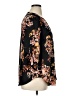Torrid 100% Polyester Floral Black 3/4 Sleeve Blouse Size 1X Plus (1) - photo 4