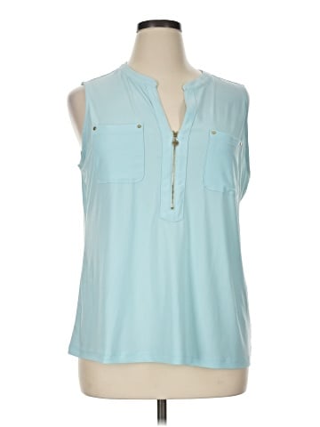 Anne Klein Sleeveless Blouse (view 1)
