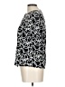 Kathy Che 100% Polyester Print Black Short Sleeve Blouse Size 10 - photo 5