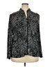 Alex Evenings Black Silver Long Sleeve Blouse Size 2X - photo 1