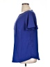 Lane Bryant Outlet 100% Polyester Blue Short Sleeve Blouse Size 14 - 16 Plus - photo 5