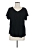 Democracy 100% Rayon Black Short Sleeve Top Size M - photo 1