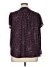 Monday Fun 100% Polyester Stars Purple Short Sleeve Blouse Size 1X - photo 2
