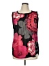 Tribal 100% Polyester Black Sleeveless Blouse Size XL - photo 1