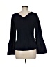 Etcetera Black Long Sleeve Top Size 8 - photo 2