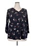 Beacon Blue 3/4 Sleeve Blouse Size 2X - photo 1