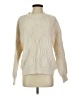 Line & Dot Solid Ivory Pullover Sweater Size S - photo 1