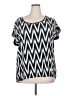 Eyeshadow 100% Rayon Black Short Sleeve Blouse Size 2X - photo 1