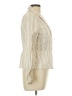 Kenar 100% Cotton Stripes Ivory Blazer Size 10 - photo 4
