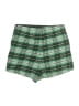 Free People 100% Cotton Plaid Green Skort Size 6 - photo 2