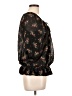 Guess 100% Polyester Black 3/4 Sleeve Blouse Size L - photo 4
