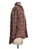 Love Notes 100% Cotton Plaid Brown Long Sleeve Button-Down Shirt Size S - photo 4
