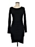 Leith Solid Black Cocktail Dress Size M - photo 1