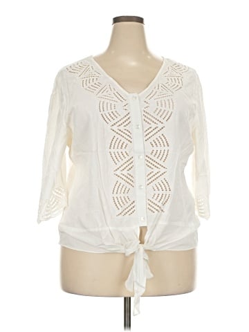Solitaire 3/4 Sleeve Blouse (view 1)