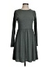 Mi ami Solid Gray Casual Dress Size S - photo 1
