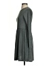 Mi ami Solid Gray Casual Dress Size S - photo 5