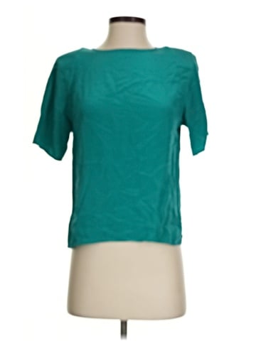 Erika Short Sleeve Silk Top (view 1)