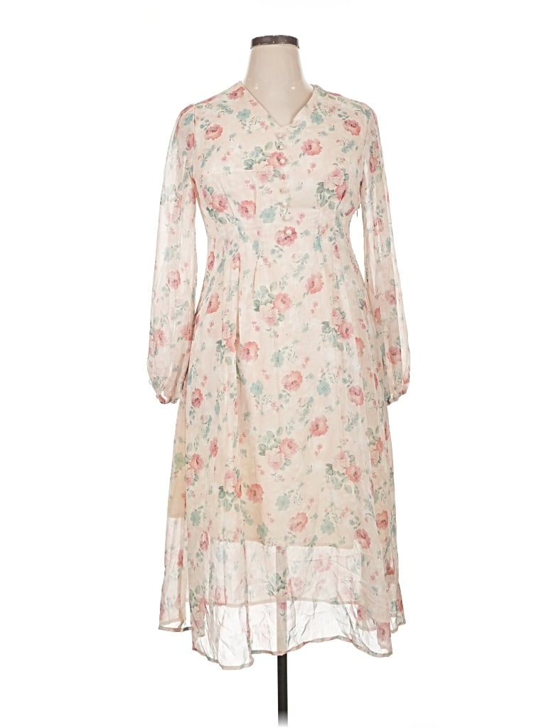 Pre-owned Dazy Casual Dress In Ivory