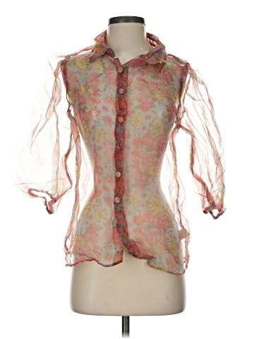 LOVE X DESIGN 3/4 Sleeve Blouse (view 1)