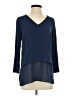 MICHAEL Michael Kors Blue 3/4 Sleeve Blouse Size S (petite) - photo 1