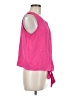 Ninety 100% Polyester Pink Sleeveless Blouse Size M - photo 4