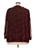 Chelsea & Theodore 100% Polyester Red 3/4 Sleeve Blouse Size 2X - photo 2