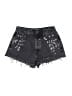 Forever 21 Hearts Black Denim Shorts Size 26 waist - photo 1