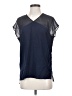 Vince. 100% Silk Blue Short Sleeve Silk Top Size XS - photo 1