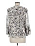 Fever Paisley Silver 3/4 Sleeve Blouse Size M - photo 2