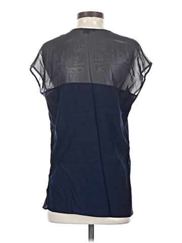 Vince. Short Sleeve Silk Top (view 2)