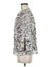 Fever Paisley Silver 3/4 Sleeve Blouse Size M - photo 5