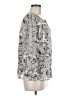 Fever Paisley Silver 3/4 Sleeve Blouse Size M - photo 4