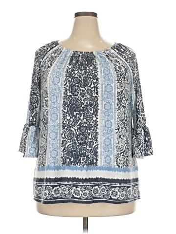 Fred David 3/4 Sleeve Blouse (view 1)