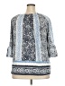 Fred David Blue 3/4 Sleeve Blouse Size 2X - photo 2