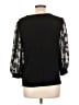 CeCe 100% Polyester Black 3/4 Sleeve Top Size L - photo 2