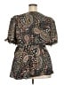 Torrid 100% Polyester Black Short Sleeve Blouse Size 2X Plus (2) - photo 2
