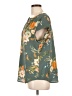 Fun2Fun Floral Green Short Sleeve Blouse Size L - photo 5
