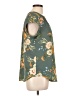 Fun2Fun Floral Green Short Sleeve Blouse Size L - photo 4