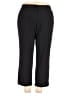 George Solid Black Casual Pants Size 20 Petite - photo 1