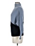 T Tahari Color Block Blue Turtleneck Sweater Size M - photo 5