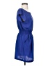 Gap 100% Polyester Solid Blue Casual Dress Size S - photo 4