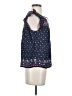 Point Sur 100% Cotton Blue Short Sleeve Blouse Size S - photo 4
