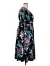 Torrid Floral Teal Casual Dress Size 2X Plus (2) - photo 4