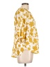 Dylan 100% Cotton Yellow 3/4 Sleeve Blouse Size L - photo 4