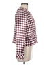 Ann Taylor Checkered-gingham Burgundy Blazer Size 6 - photo 4