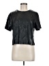 Steve Madden 100% Polyurethane Black Short Sleeve Top Size M - photo 1